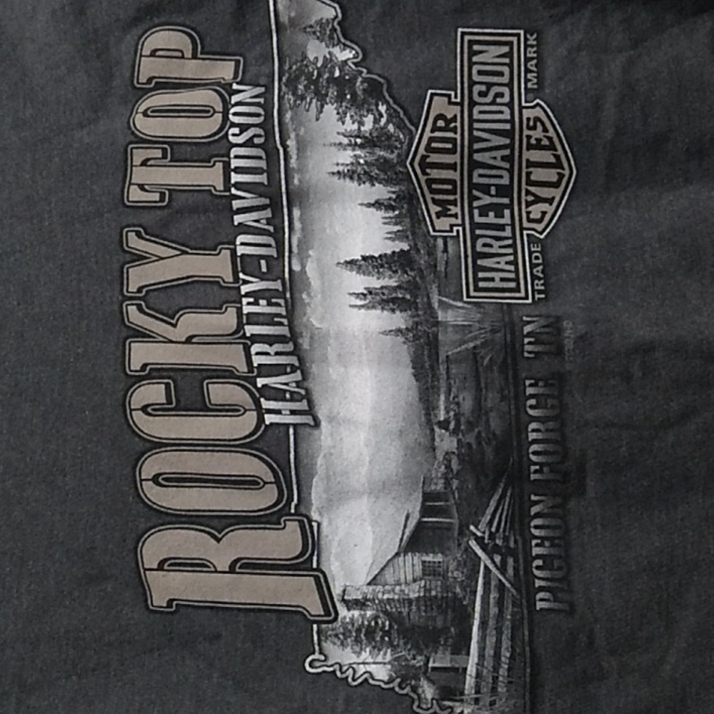 SALE! Harley Davidson Motorcycle Rocky Top Pigeon ForgeTN Long Sleeve Tee (BX51) - Picture 11 of 16